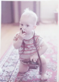 Jason Cropper as an infant