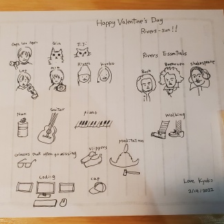 Kyoko's 2022 Valentine drawing for RIvers