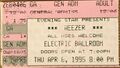 Weezer concert: 04/06/1995