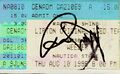 Ticket stub, signed by Rivers Cuomo and Matt Sharp