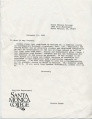 Letter of recommendation from Santa Monica College; December 18, 1991
